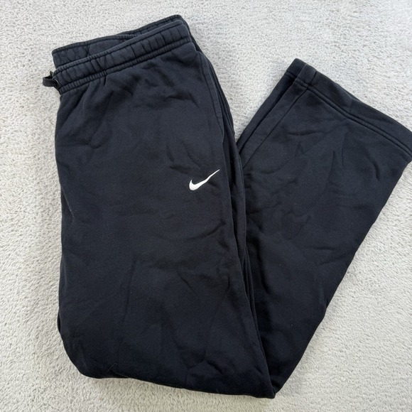 Nike Sweatpants Mens XL Black Fleece Drawstring Pocket Gym Active Pants - Picture 1 of 9